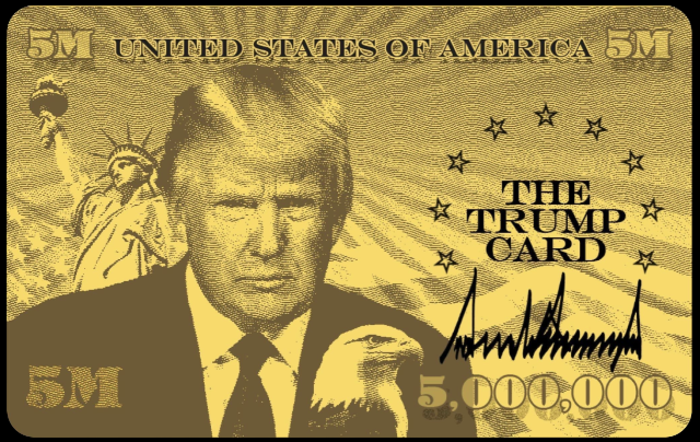 图片来源：Trumpcard.gov