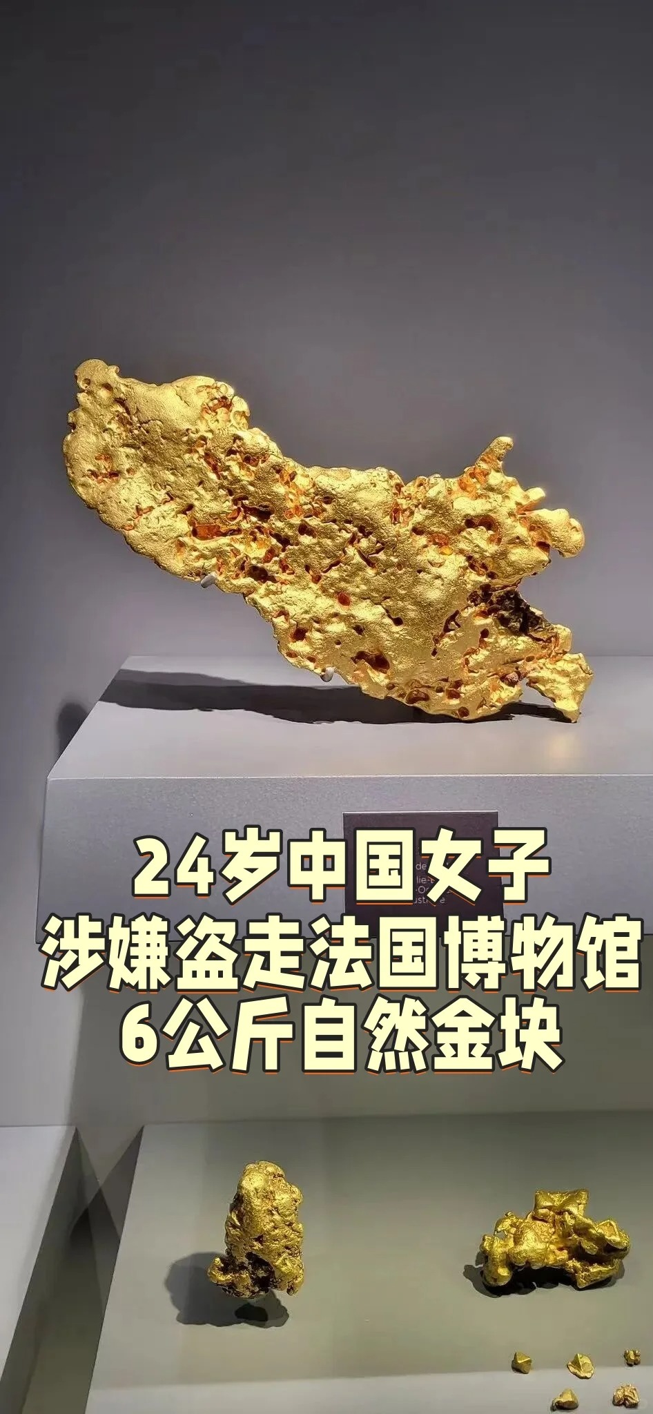 24岁中国女子涉嫌盗走法国博物馆6公斤金块.jpg