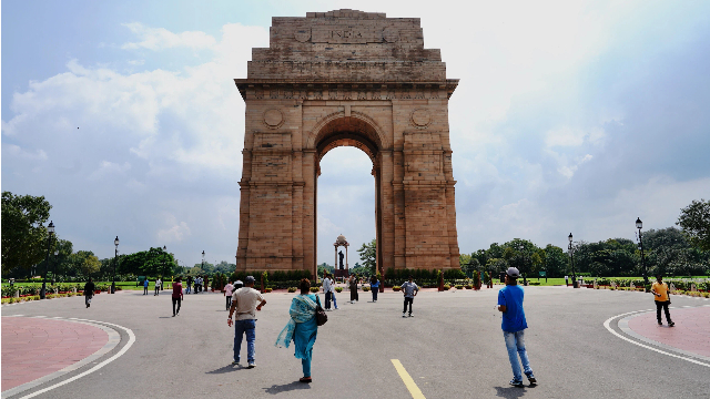 印度首都新德里的德里 (新华社图)